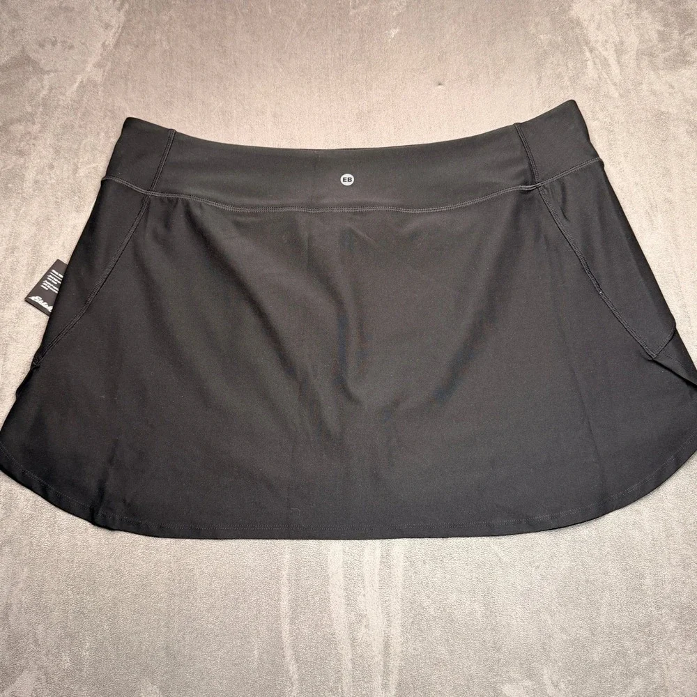 Eddie‎ Bauer WR Trail Tight Skort Womens 2XL Black Athletic Hiking Performance